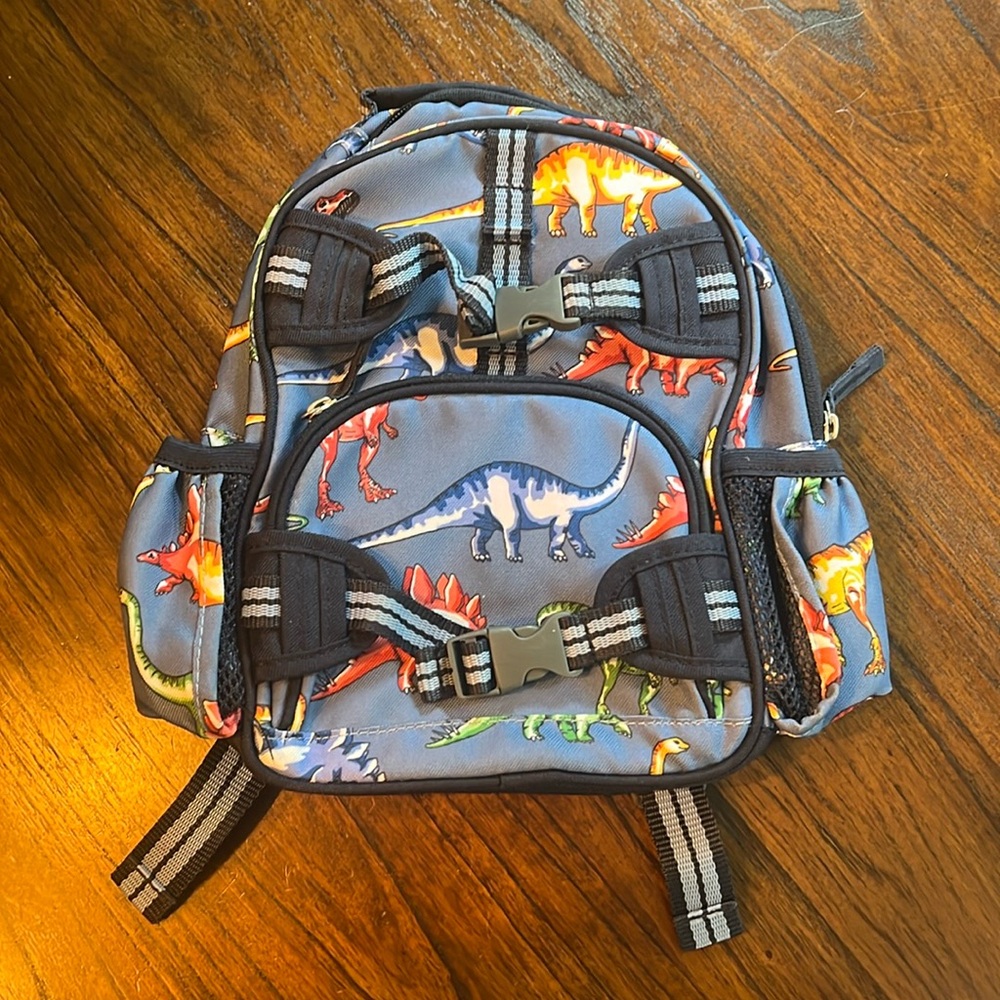 Pottery Barn Mackenzie Blue Dino Backpack
